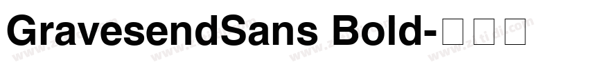 GravesendSans Bold字体转换